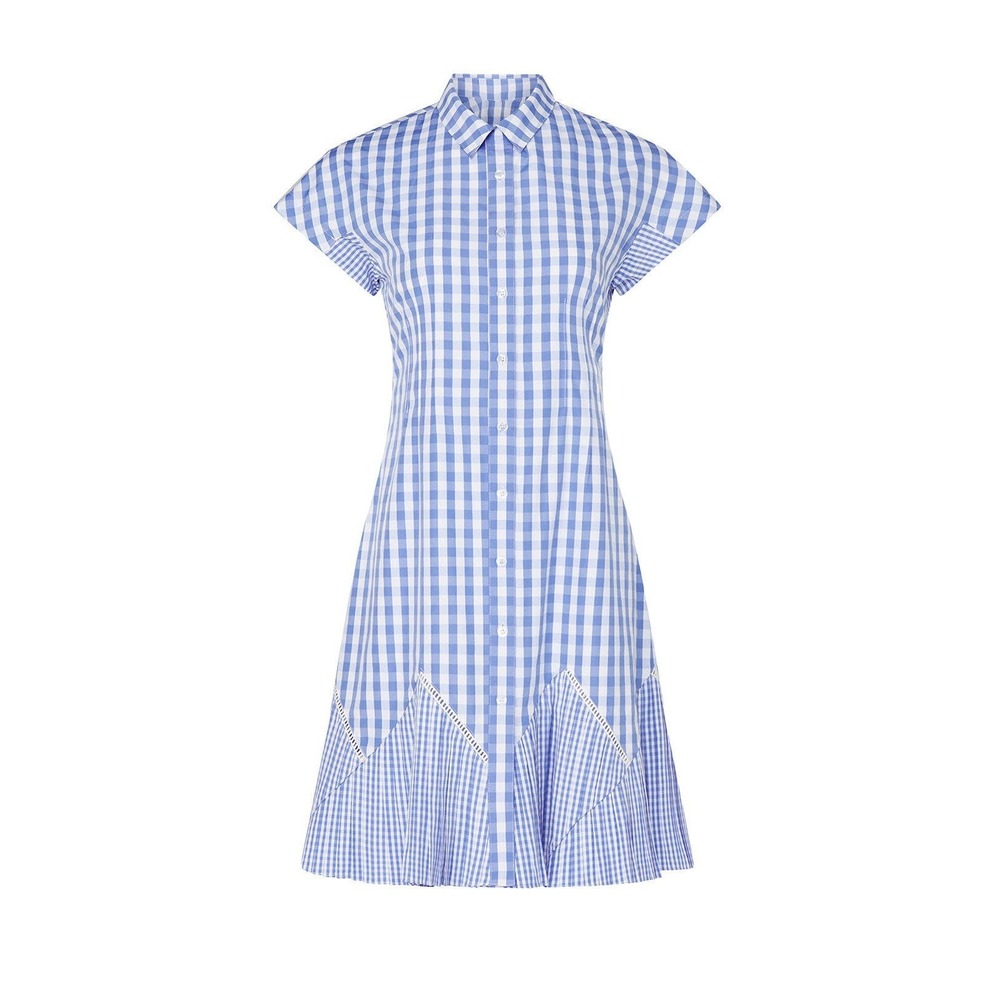 Thakoon Collective Blue Gingham Dress - Picture 5 of 5